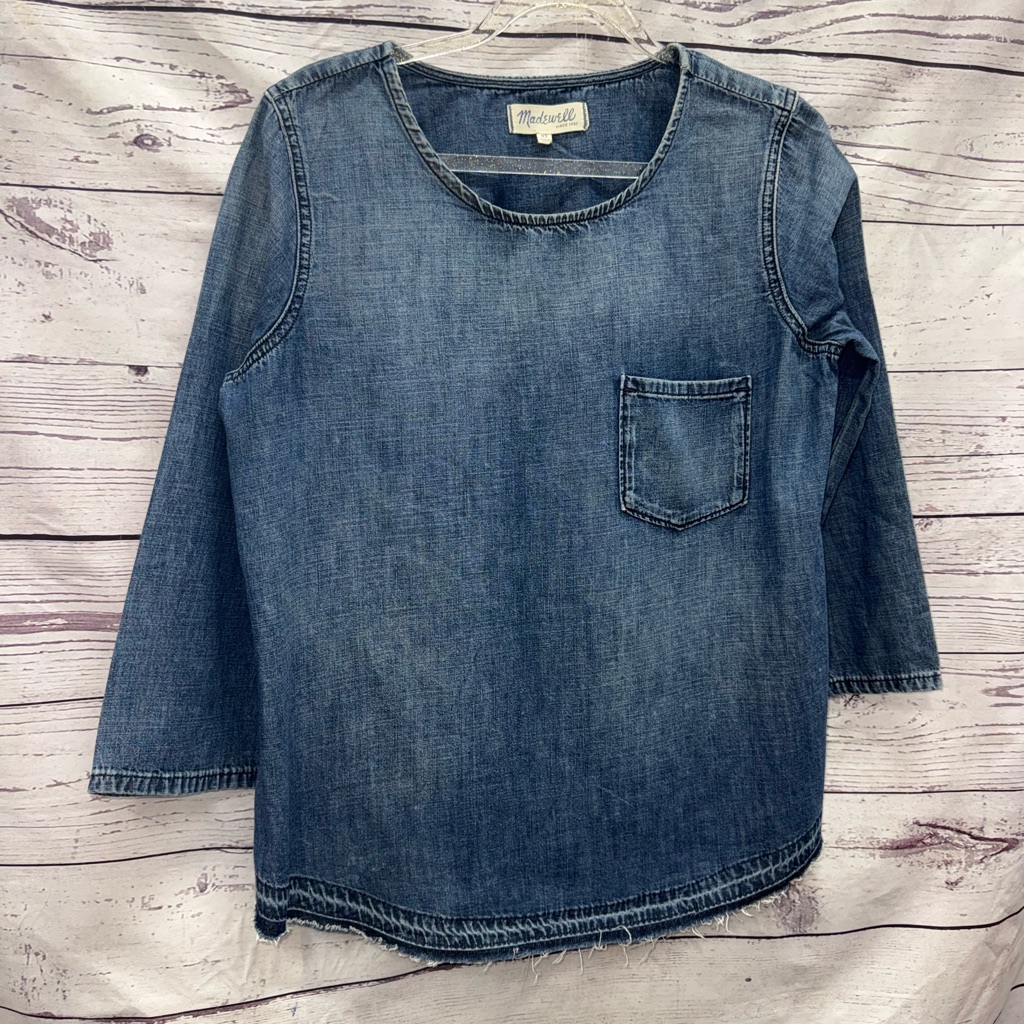 Madewell Classic Blue Denim Top Size Xs